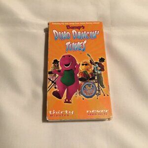 Barney’s Dino Dancin’ Tunes VHS Tape 2000 Video Tape Sing-Along Songs Dancing